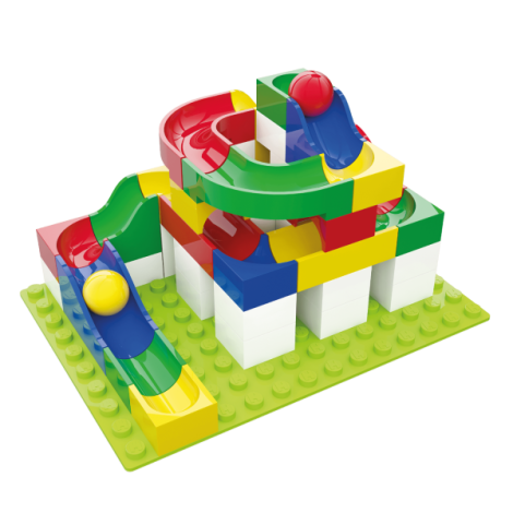 Jucarie de construit pentru copii Marble Run Hubelino (45 piese) - imagine 7